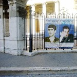 Sur le portail de la Synagogue, Rome. ושבו בנים לגבולם- רומא